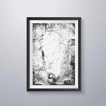 Simple frame with grunge texture style Stock Illustration
