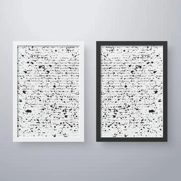 Simple frame with grunge texture style Stock-Illustration