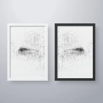 Simple frame with grunge texture style Stock Illustration