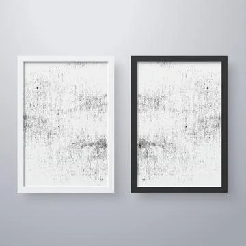 Simple frame with grunge texture style Stock-Illustration