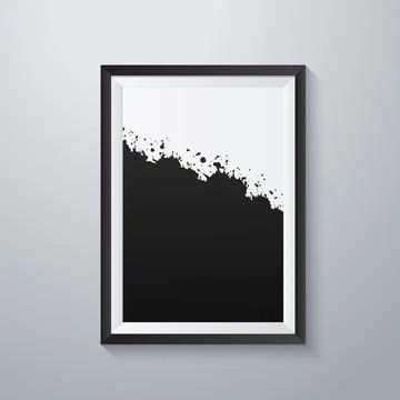 Simple frame with grunge texture style Stock Illustration