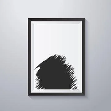 Simple frame with grunge texture style Stock Illustration