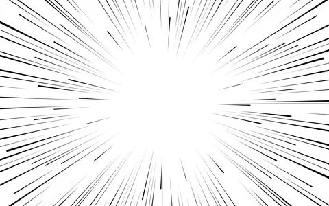 Simple frames and concentrated lines often used in comics Stock Illustration