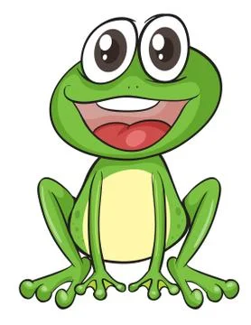 Simple frog Stock Illustration