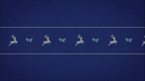 Simple funny animation on sweater pattern Stock Footage 98338696