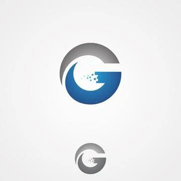 Simple G letter for technology design vector for web or mobile APP icon Stock-Illustration
