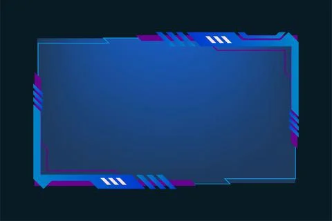 Simple gaming screen panel and overlay design with offline screen vector. L.. Stock Illustration