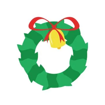 Simple Garland Bell Stock Illustration