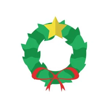 Simple Garland Star 库存插图