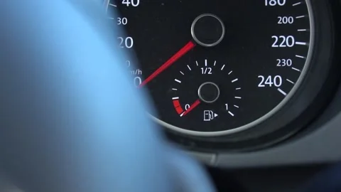 Simple gas meter going up at slow motion Stock Footage 178557452