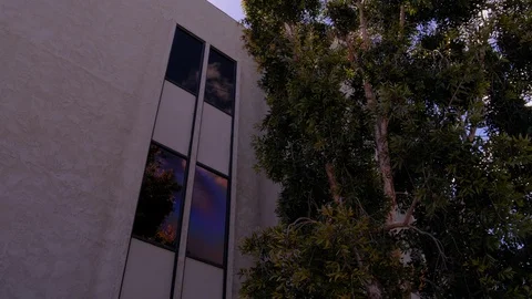 SIMPLE, GENERIC OFFICE EXTERIOR ESTABLISHING SHOTIN 4K, 10 BIT.  NO PEOPLE. Stock Footage 108388978