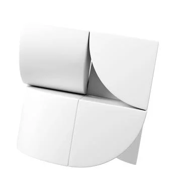 Simple geometric 3D elements in bauhaus style. White color design business Stock Illustration