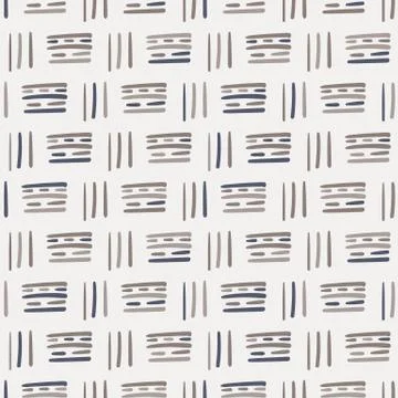 Simple geometric abstract seamless vector pattern in shades of grey Stock Illustration