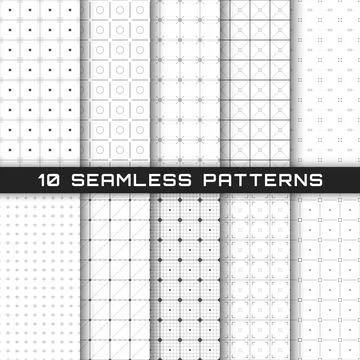 Simple geometric background. Abstract monochrome seamless pattern with line.. Stock Illustration