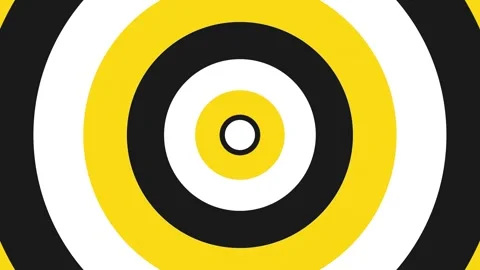 Simple geometric background with yellow, black and white circles. Stock Footage 271611989