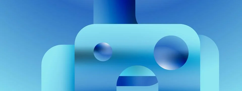 Simple geometric forms - dynamic geometric abstract background. Visual symphony Stock Illustration