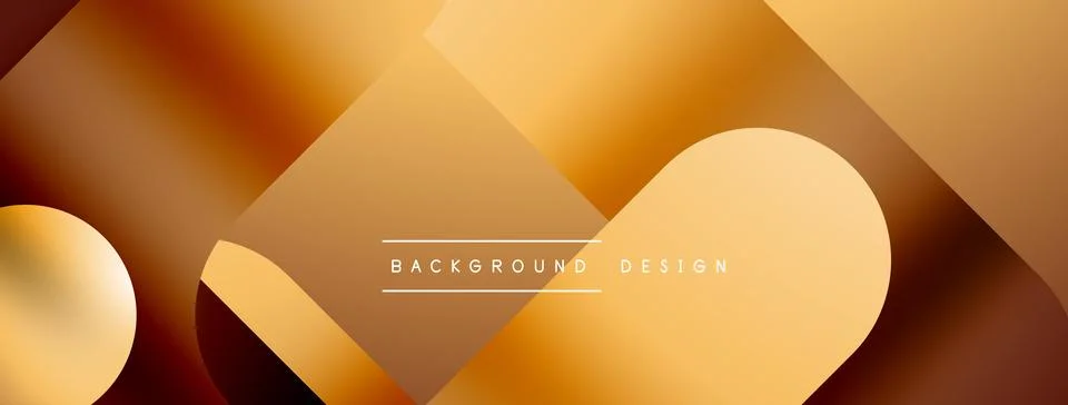 Simple geometric forms - dynamic geometric abstract background. Visual symphony Illustrazione stock
