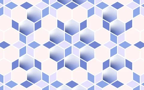 Simple geometric hexagon pattern. Stock Illustration