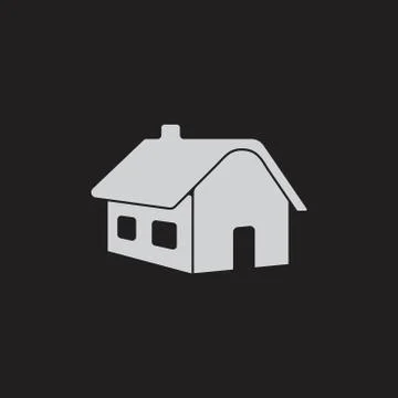 Simple geometric home flat 3d design vector Illustrazione stock