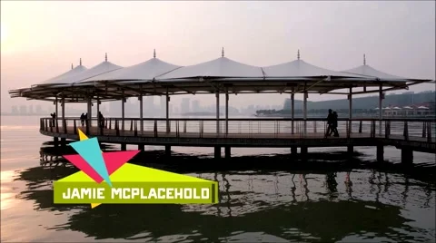 Simple Geometric Lower Thirds Pack in Flat Colors 스톡 After Effects