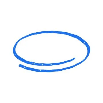 Simple geometric oval form for logo or background element. Dynamic circular m Stock Illustration