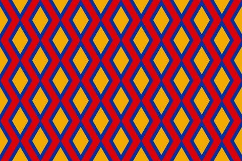 Simple geometric pattern in the colors of the national flag of Armenia Stock Illustration