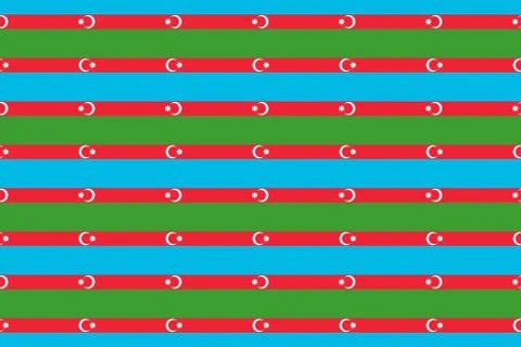 Simple geometric pattern in the colors of the national flag of Azerbaijan Stock Illustration