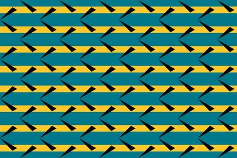 Simple geometric pattern in the colors of the national flag of Bahamas Illustrazione stock