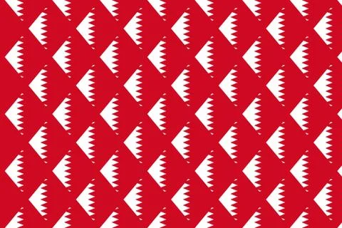 Simple geometric pattern in the colors of the national flag of Bahrain Illustrazione stock