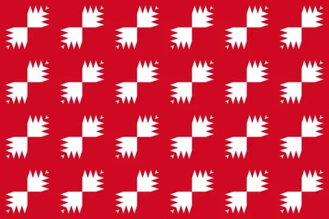 Simple geometric pattern in the colors of the national flag of Bahrain Illustrazione stock