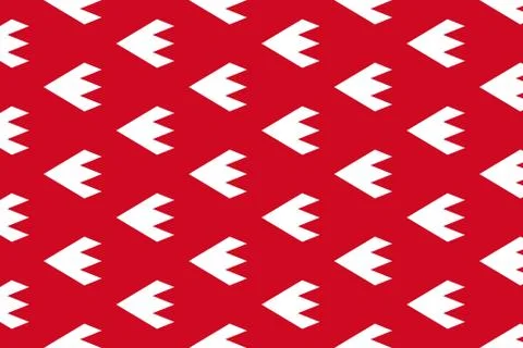Simple geometric pattern in the colors of the national flag of Bahrain Illustrazione stock