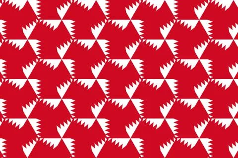 Simple geometric pattern in the colors of the national flag of Bahrain Illustrazione stock