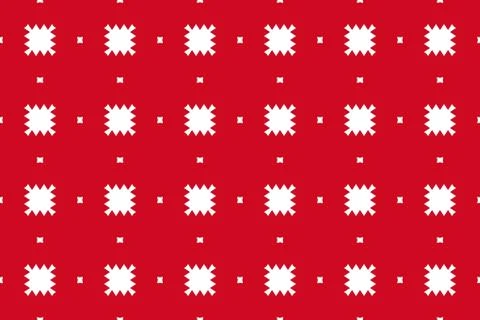 Simple geometric pattern in the colors of the national flag of Bahrain Illustrazione stock