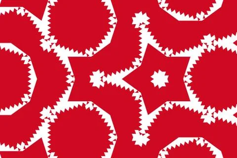 Simple geometric pattern in the colors of the national flag of Bahrain Illustrazione stock