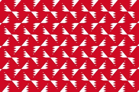 Simple geometric pattern in the colors of the national flag of Bahrain Illustrazione stock