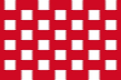 Simple geometric pattern in the colors of the national flag of Bahrain Illustrazione stock