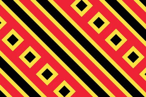Simple geometric pattern in the colors of the national flag of Belgium Stock Illustration