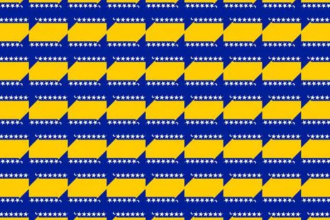 Simple geometric pattern in the colors of the national flag of Bosnia Stock Illustration