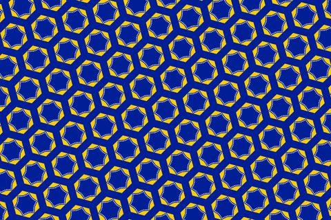 Simple geometric pattern in the colors of the national flag of Bosnia Stock Illustration