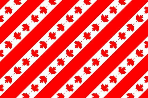 Simple geometric pattern in the colors of the national flag of Canada Stock Illustration