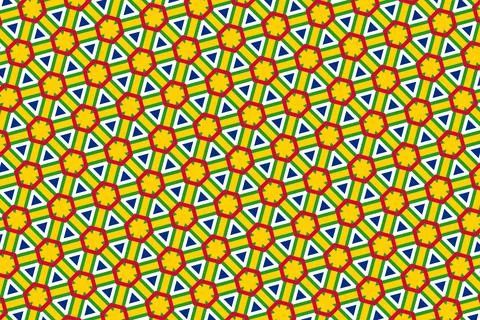 Simple geometric pattern in the colors of the national flag of Central Africa Stock Illustration