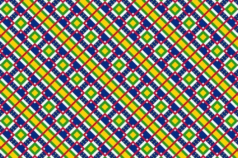 Simple geometric pattern in the colors of the national flag of Central Africa Stock Illustration
