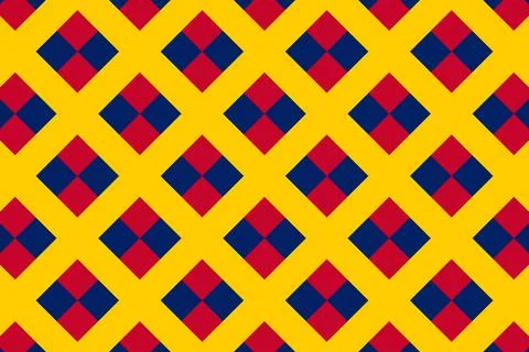 Simple geometric pattern in the colors of the national flag of Chad イラスト素材