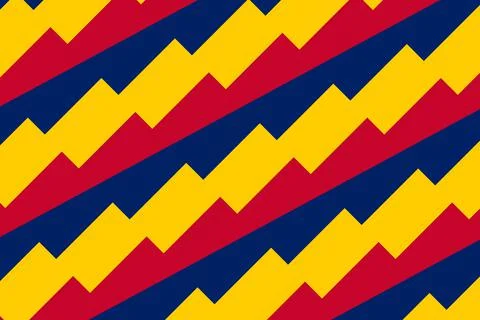 Simple geometric pattern in the colors of the national flag of Chad イラスト素材