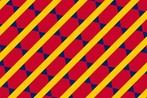 Simple geometric pattern in the colors of the national flag of Chad イラスト素材