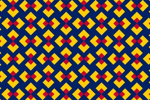 Simple geometric pattern in the colors of the national flag of Chad イラスト素材