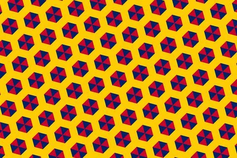 Simple geometric pattern in the colors of the national flag of Chad イラスト素材