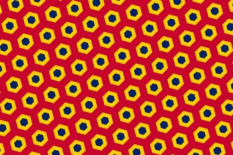 Simple geometric pattern in the colors of the national flag of Chad イラスト素材
