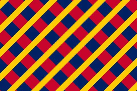 Simple geometric pattern in the colors of the national flag of Chad イラスト素材