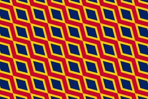 Simple geometric pattern in the colors of the national flag of Chad イラスト素材
